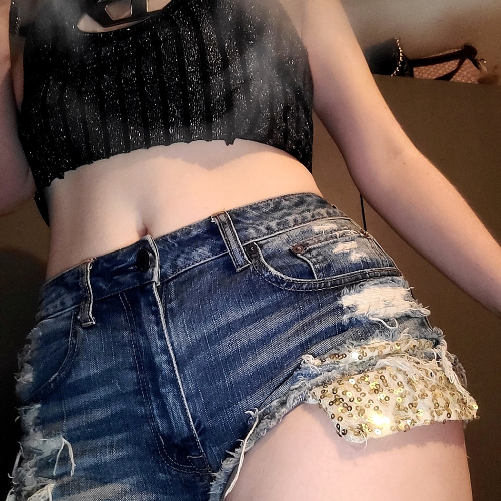 Hi-rise Festival American Eagle Short Shorts